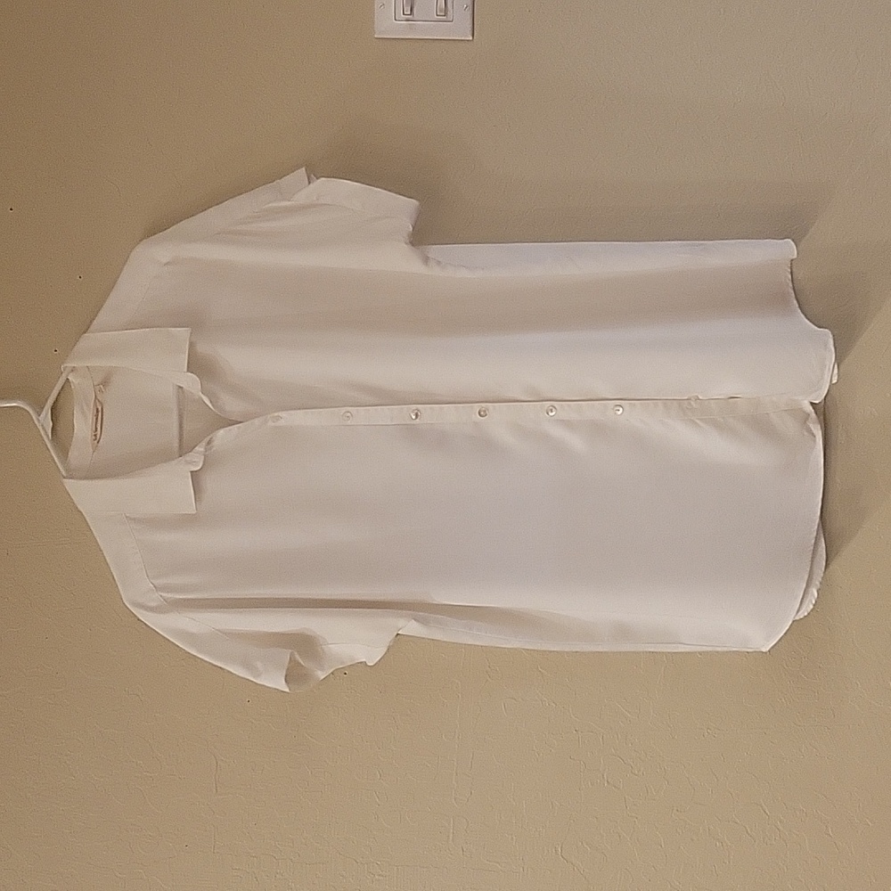 White Soft Surroundings unstructured shirt